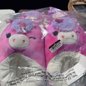 Squishmallow Lola Unicorn Purple Slippers L (2/3)